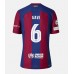Barcelona Paez Gavi #6 Hemma matchtröja 2023-24 Kortärmad Billigt